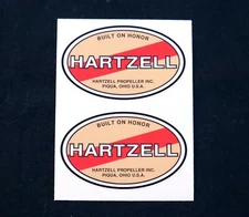 Hartzell Prop Logo Graphics Decals RC Plane Airplane