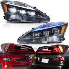 VLAND FULL LED Headlights Front+Rear Tail Lamps For Lexus IS250 350 IS F 2006-13