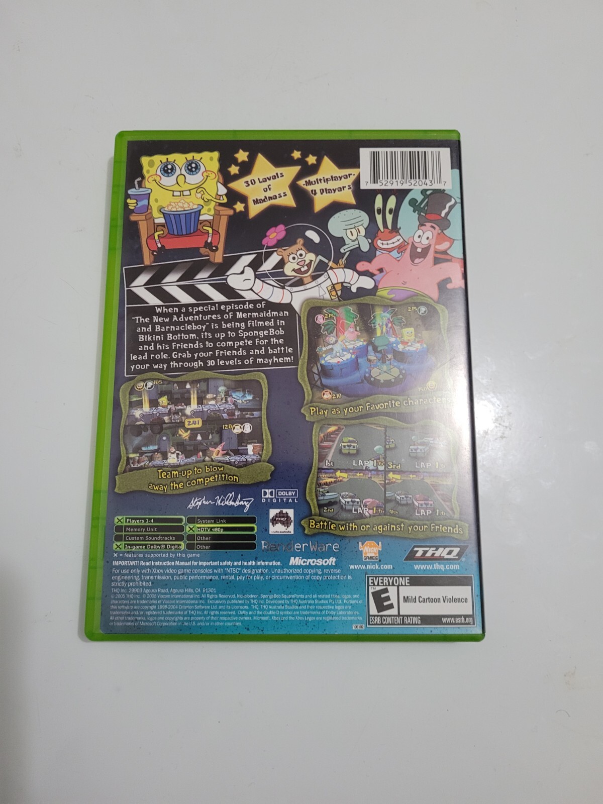 SpongeBob Squarepants Lights Camera Pants Xbox Complete 752919520437 eBay