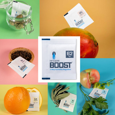 Integra Boost 4g 8g 62% 55% 58% Kräuter Hydro Pack wie Boveda Befeuchter