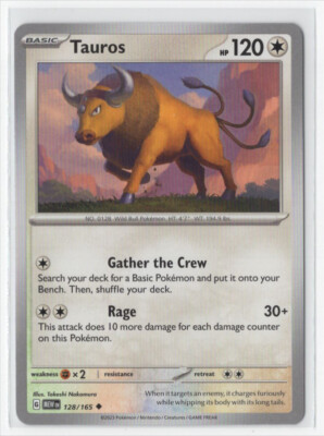 Pokemon Scarlet & Violet 151 - 128/165 Tauros