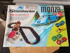 1/32 STROMBECKER MONZA slot car racing set VINTAGE RACE SET NEW IN BOX
