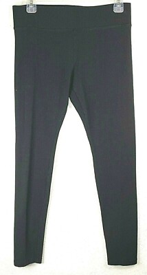 Hue Leggings Size M Black Active wear High Waistband Stretch Pull on Casual