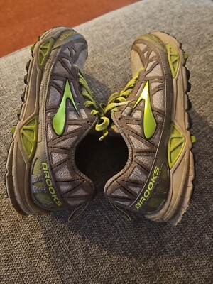 Brooks Cascadia Size 9 Women's Trail Running Shoe Gray/Green 