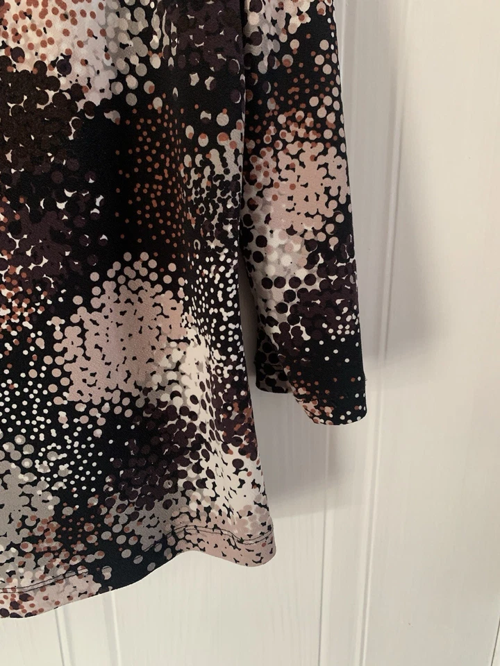 Blusa básica de poliéster floral multicolor Austin Reed para mujer talla XL cuello en V Foto 4 de 4