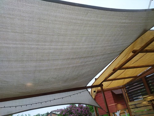 SONNENSEGEL GARTEN TERRASSE MARKISE ÜBERDACHUNG SCHUTZ ABDECKUNG DACH HDPE - Bild 26 von 132