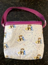 Vintage 1996 Ross Pediatrics Similac Vinyl Bag Unisex Teddy Bear Purple!