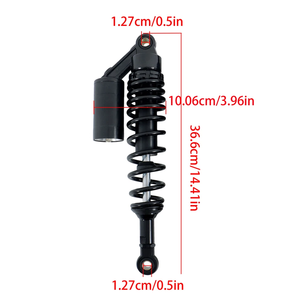 Par de amortiguadores de suspensión amortiguadores de aire de 13,5"" 340 para motocicleta Yamaha Foto 2 de 4