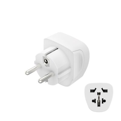 Hama Travel Plug Reisestecker Reiseadapter Steckdose Typ E und F Univesal Europa