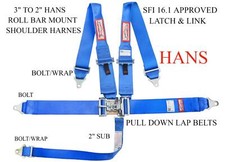 SFI 16.1 HANS RACE HARNESS 5 POINT ROLL BAR M...