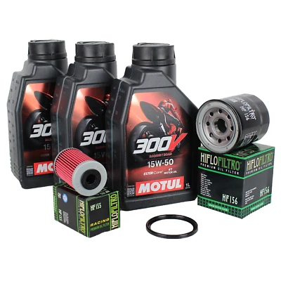 Ölwechselset Öl Ölfilter Motul 300V 15W50 Für: KTM LC4-E 400 / 640 97 - 06