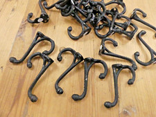 50 Coat Hooks Black Hat Hall Tree Cast Iron Vintage Look Storage Wall  READ  