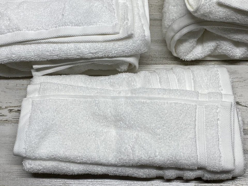 Hotel Collection Ultimate Micro Cotton White Bath Towel Set of 4 New - Image 4 of 4