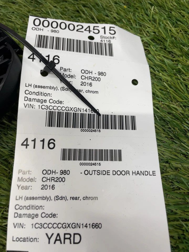 ✅ Manija de puerta exterior Chrysler 200 2016 lado izquierdo Foto 3 de 3