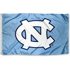 NORTH CAROLINA TARHEELS 3'X5' FLAG BANNER 100% FULL COLOR ON BOTH SIDES OF FLAG