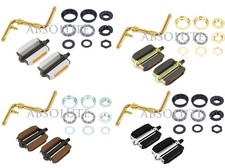 F&R LOWRIDER 3 1/2" 1-PIECE GOLD BICYCLE CRANK W/ PEDALS & BOTTOM BRACKET.