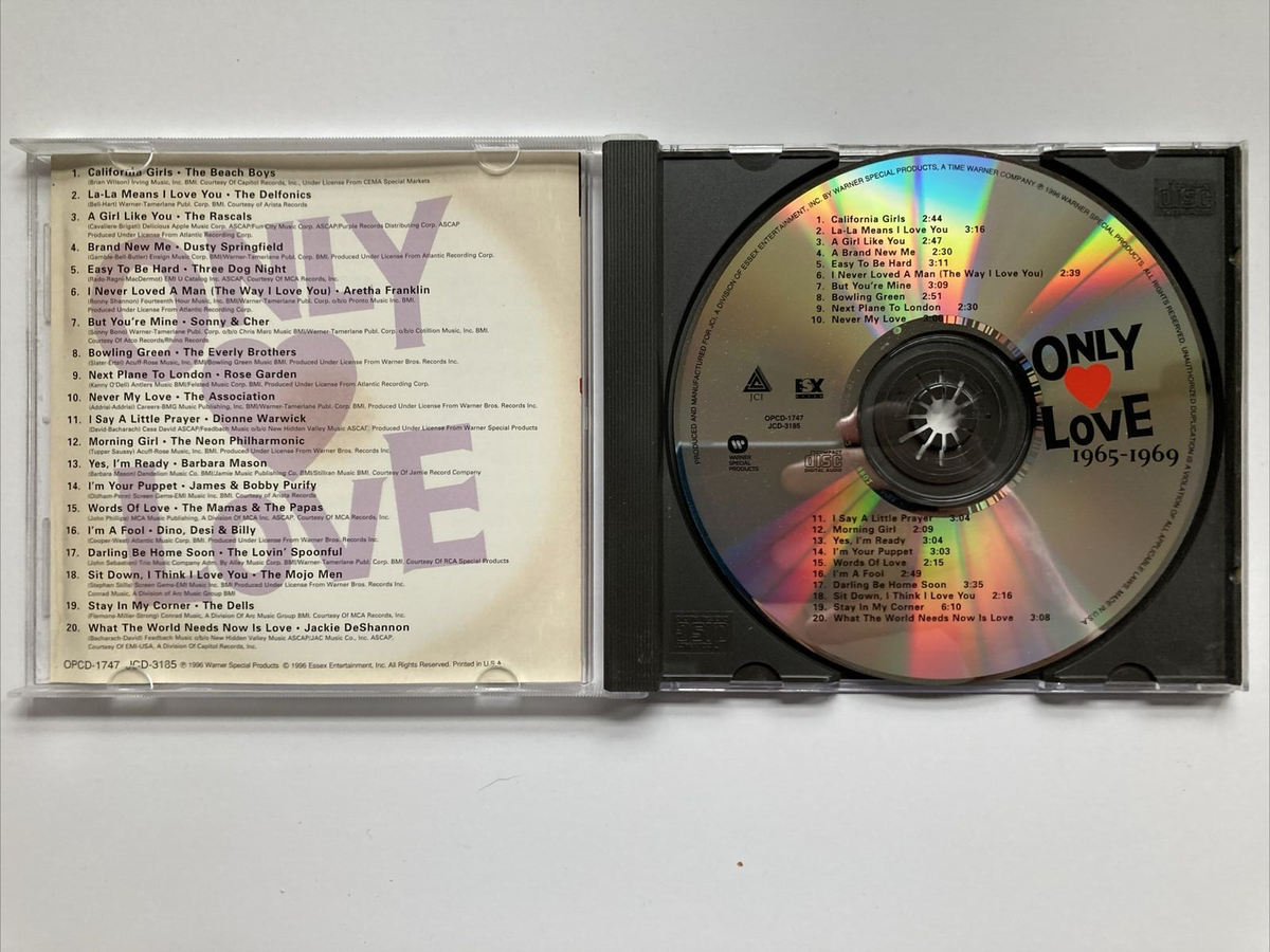 ONLY LOVE: 1965-1969 CD - Mojo Men - Rascals - Rose Garden 
