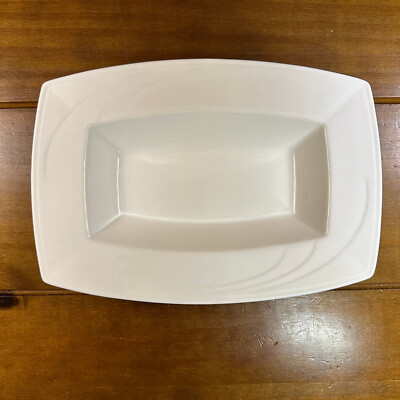 2 New Elan Syracuse China Royal Rideau 950 Porcelain Rectangular Bowl 10'' x 7''
