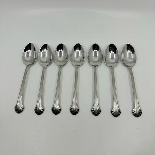 GORHAM Quintette 18/8 Stainless Steel Large Spoon Set of 7 Flatware eBay