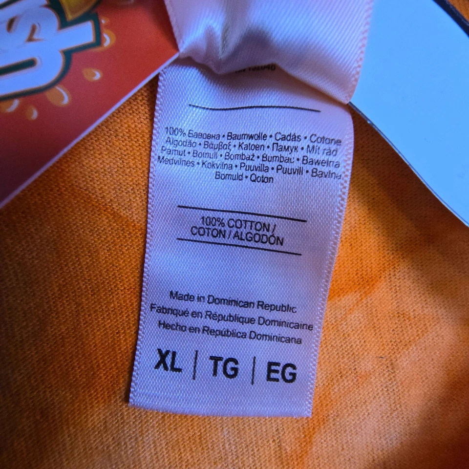 CRUSH Tie Dye Shirt Mens XL ORANGE SODA POP CASUAL Dr Pepper Retro Logo NWT - Image 2 of 4