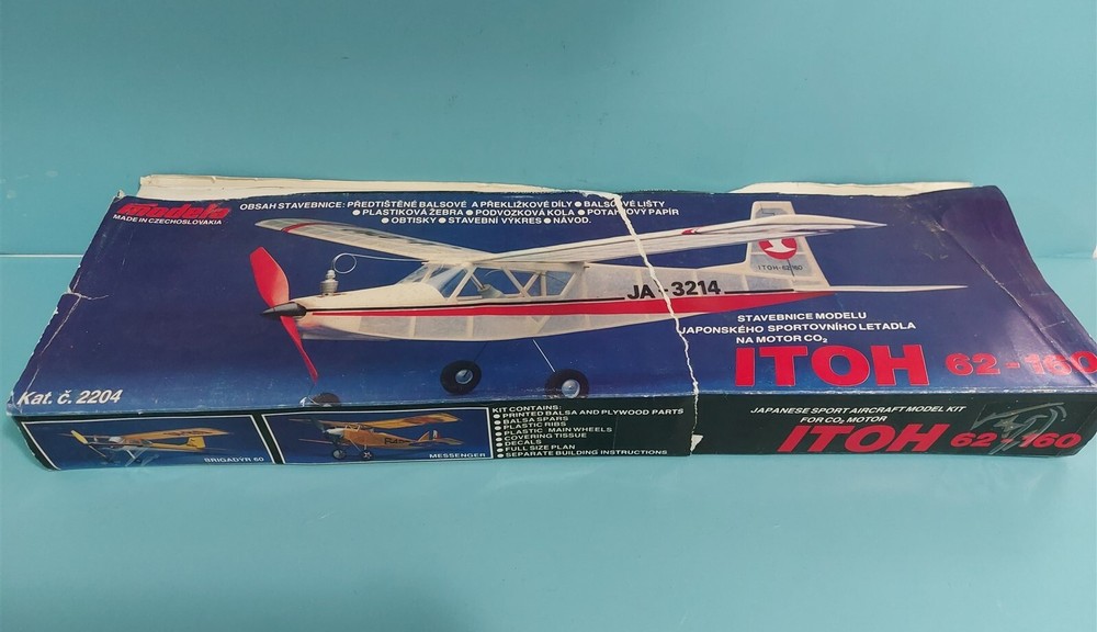 MODELA ITOH 62-160 Japanese CO2-Powered Sport Aircraft Scale Model Kit