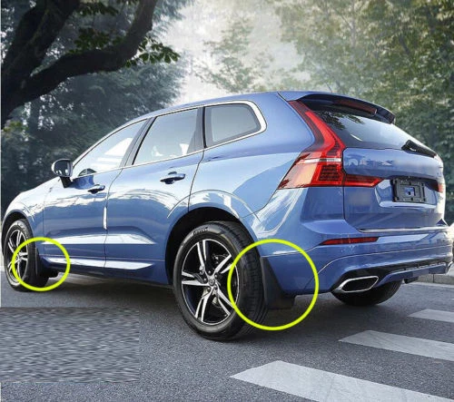 Genuine Front & Rear Splash Guards Mud Flaps FOR 2018-2024 Volvo XC60 R-Design - Picture 6 of 9