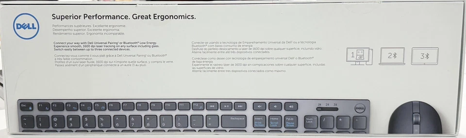 Dell Premier Wireless Keyboard and Mouse - KM717-GY-US - Image 2 of 3