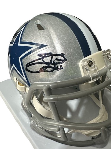 Minicasco de velocidad de vaqueros firmado por Emmitt Smith y Tony Dorsett (Beckett) - Imagen 2 de 6