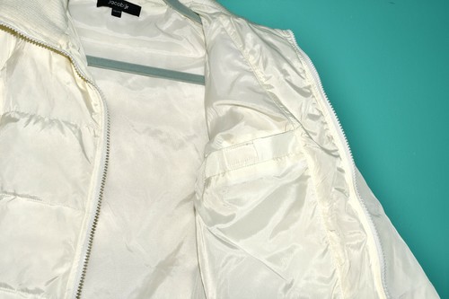 🪶JACOB JR Girls Jacket Puffer Down/Feather Size XXL/14-16 Ivory Warm Excellent - Picture 9 of 12