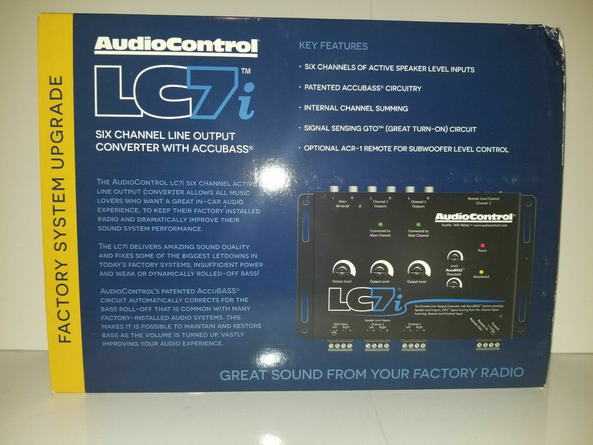 AudioControl LC7i 6 Channel Line-Output Converter w/ AccuBASS BEST