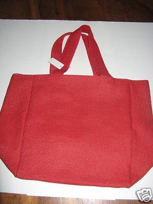 Crushable Tote. Red. Roomy & Useful. New.