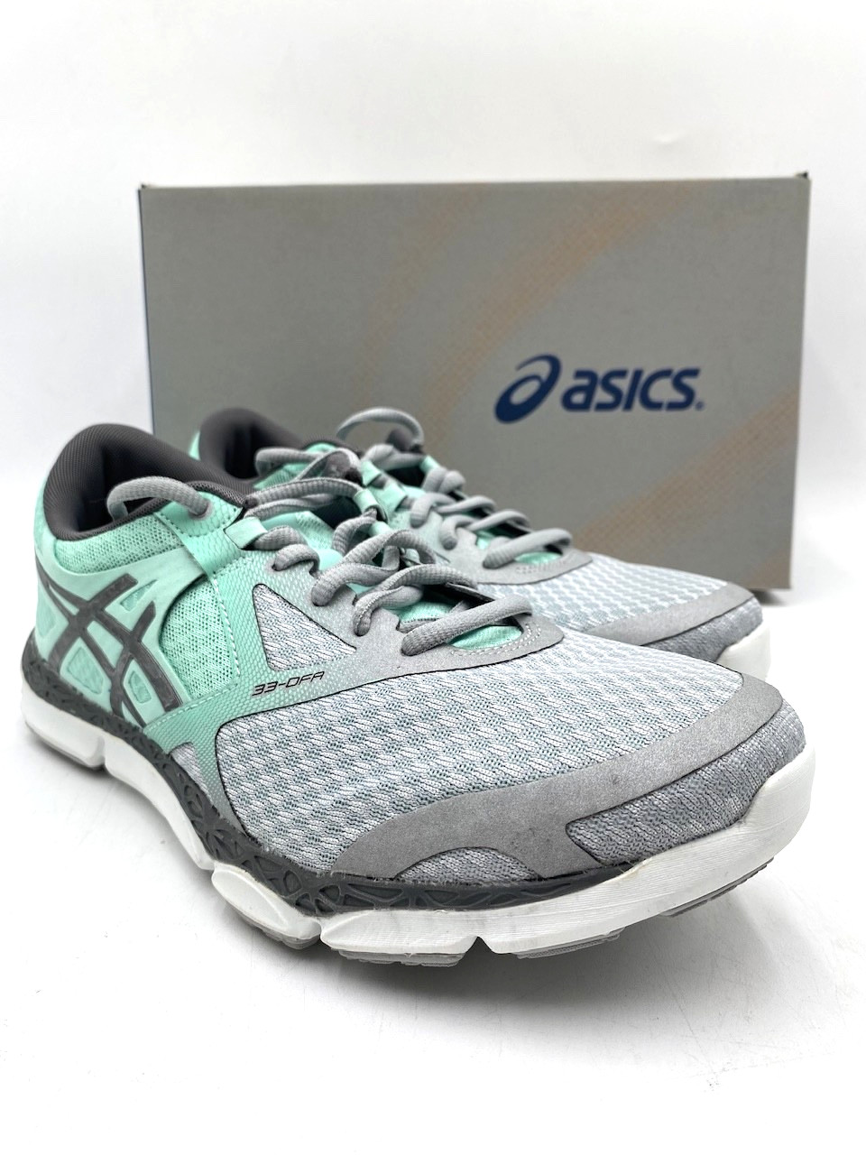 ASICS 33-DFA Women's NEW Sneakers Gray/Charcoal/Mint Multiple Sizes
