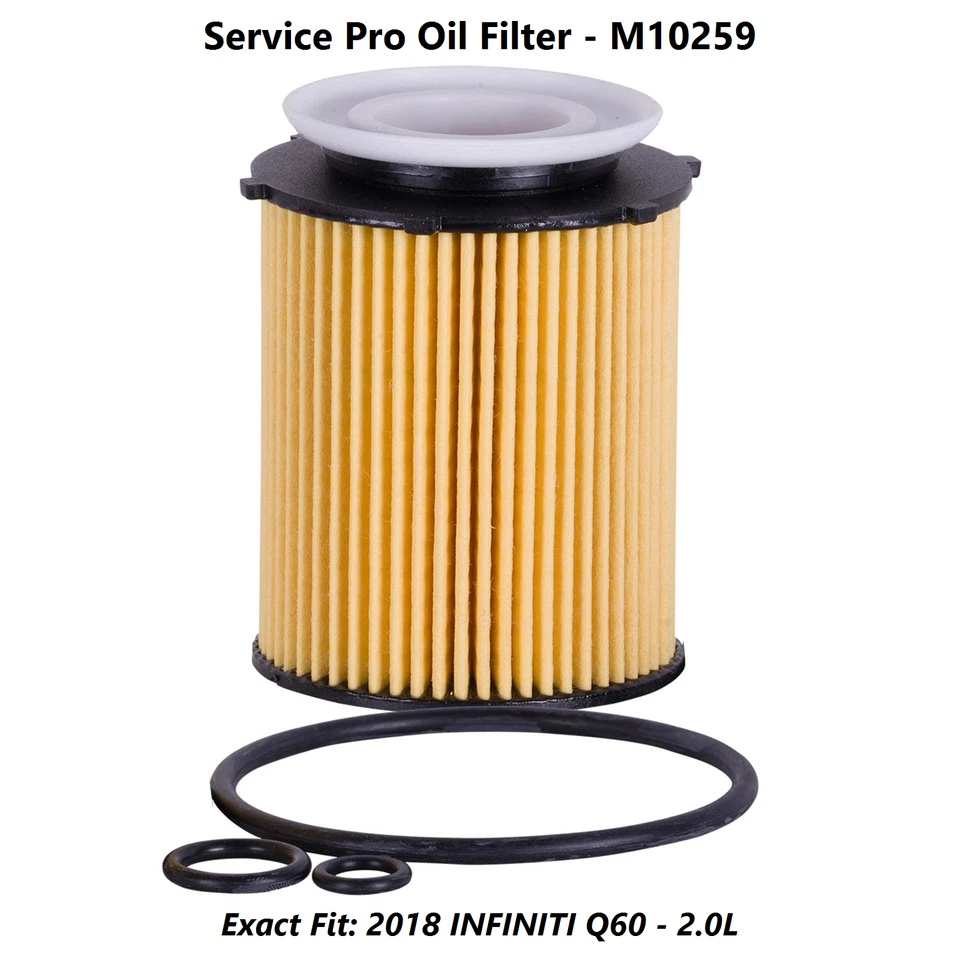 2018 INFINITI Q60 2.0L Complete Oil, Air & Cabin Filter Kit (0W-40) Foto 3 de 4