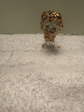 Handmade “Crystal Poodle Dog w/ Gold Trim”. .05 ounces.2.1” wide.