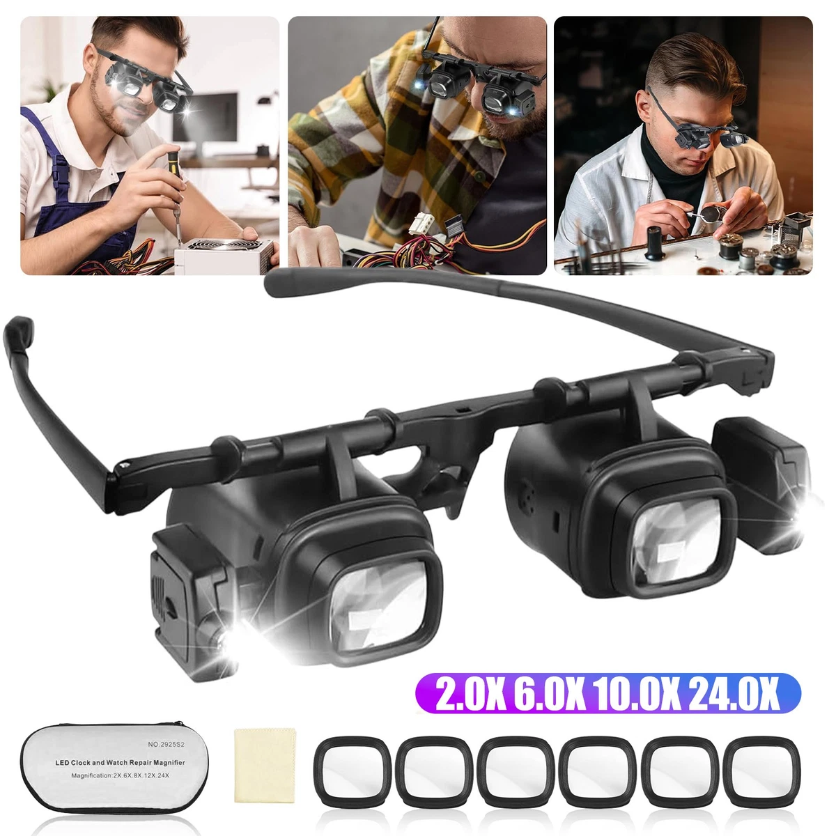 Brille mit Led in Uhrmacher-Lupen online kaufen | eBay.de