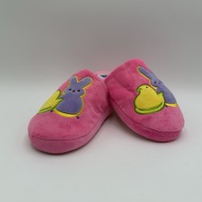 Peeps Brand Slippers Pink Bunny Chick Big Boy Girl Pink Size 13 - 1