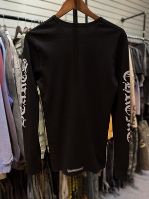 Chrome Hearts Thermal Scroll Logo Longsleeve Black Size Large 100
