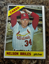 Nelson Briles (Cards) 1966 Topps Vintage MLB - #243  Near Mint Condition!