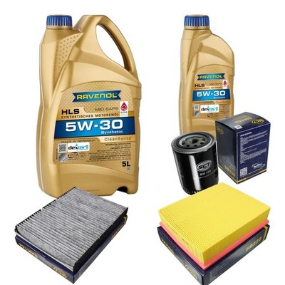 SCT Inspektionspaket 6L RAVENOL HLS 5W-30 für VW Passat Variant 1.8 T 20V