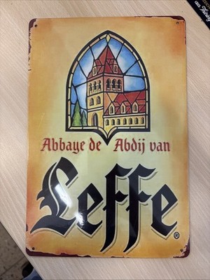 Leffe Metallschild Blechschild 20x30 CM Metallschild Deko Schild Metallschild