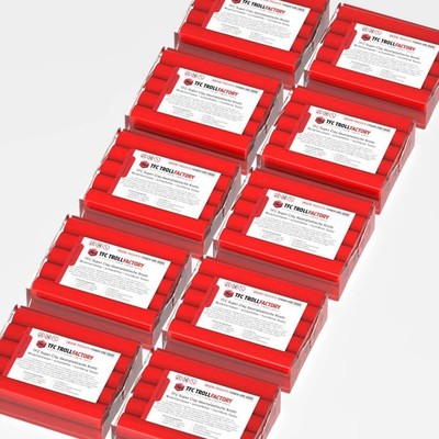 TFC SUPER CLAY Knete rot Modelliermasse Knetmasse dauerplastisch 5kg (10x500g)