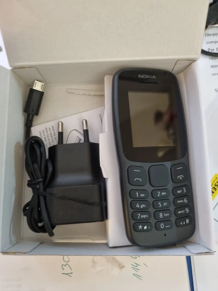 TELEFONO CELLULARE NOKIA 106 2 SIM RADIO FM TASTI GRANDI ANZIANI NERO 2K RUBRICA - Immagine 3 di 4