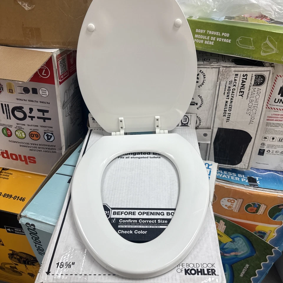 Asiento de inodoro Ridgewood Eb Kohler sin tornillos** Foto 2 de 4