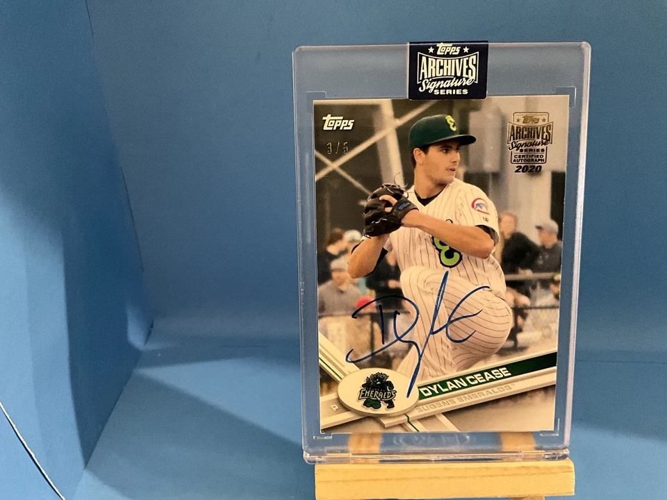 2017 Topps Pro Debut #118 Dylan Cease   2020 Topps Archives  3/5 Auto Cubs  Rare - Image 3 of 3