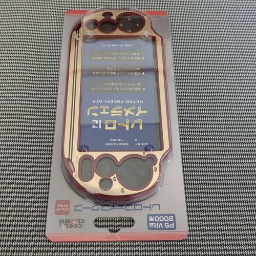 Funda facial retro para PS Vita 2000 FC roja nueva coleccionable - Imagen 2 de 5