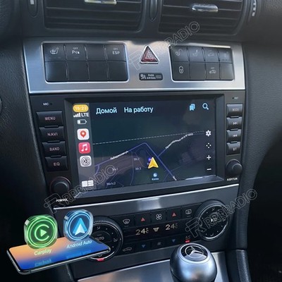 Apple Carplay für Mercedes Benz C-Klasse W203 2004-2007 Autoradio Android 15 GPS