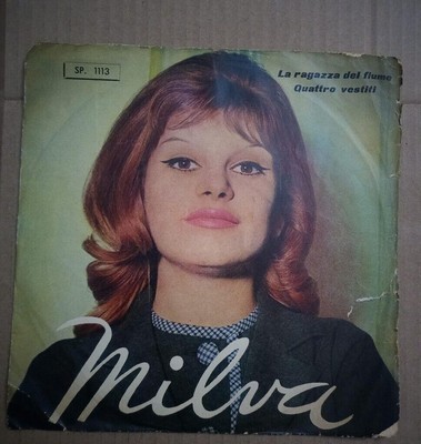45 RPM 7'' MILVA THE RIVER GIRL FOUR DRESSED CETRA RECORDS MADE IN ITALY