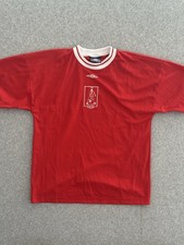 Vintage 1990 Umbro Play Soccer Jersey Shirt Football Red Center Logo Men’s Large