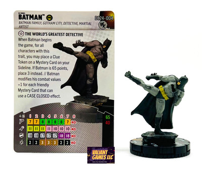 DC Heroclix Batman #DC24-004 w/ Card Wizkids Convention Exclusive
