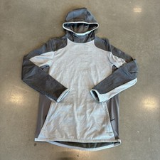 Under Armour Hoodie Mens Small Gray ColdGear Reactor Fitted Pullover Sweatshirt